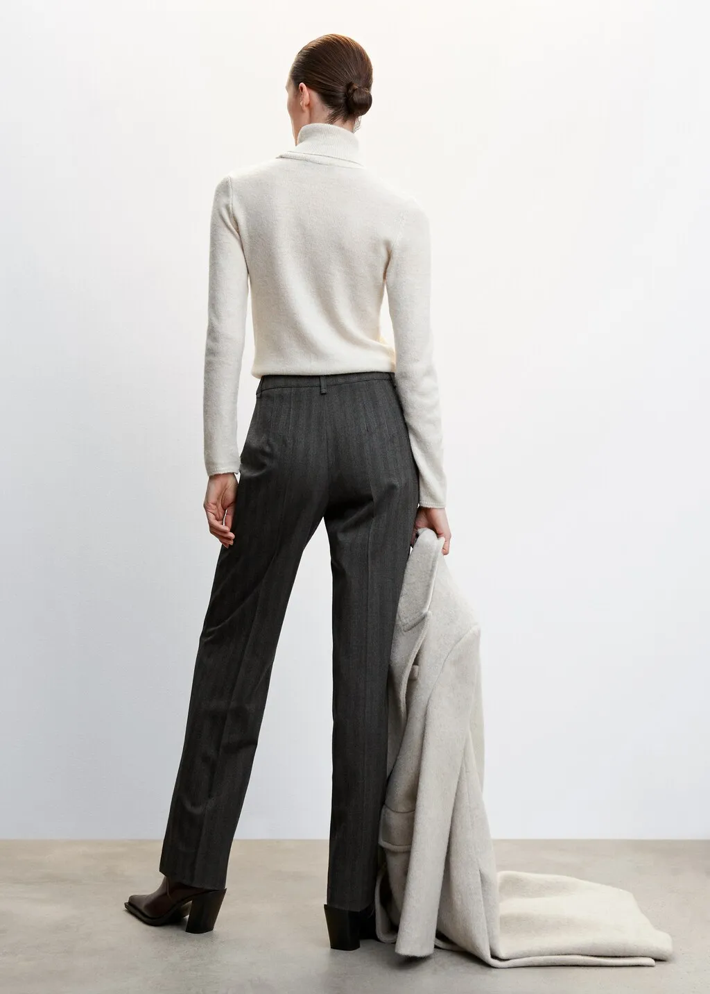 Pantaloni diritti righe