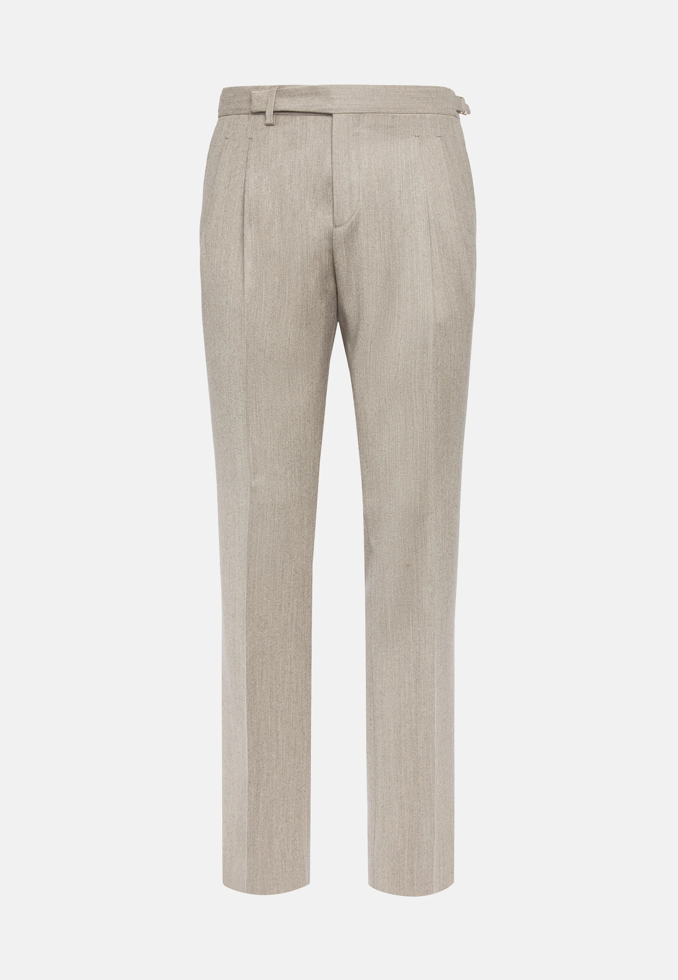 Pantaloni In Flanella Di Lana Cashmere