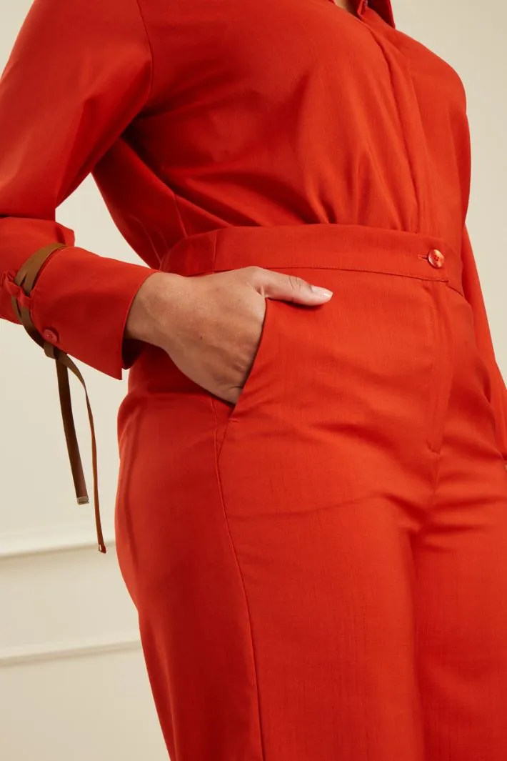 Pantaloni in pura lana