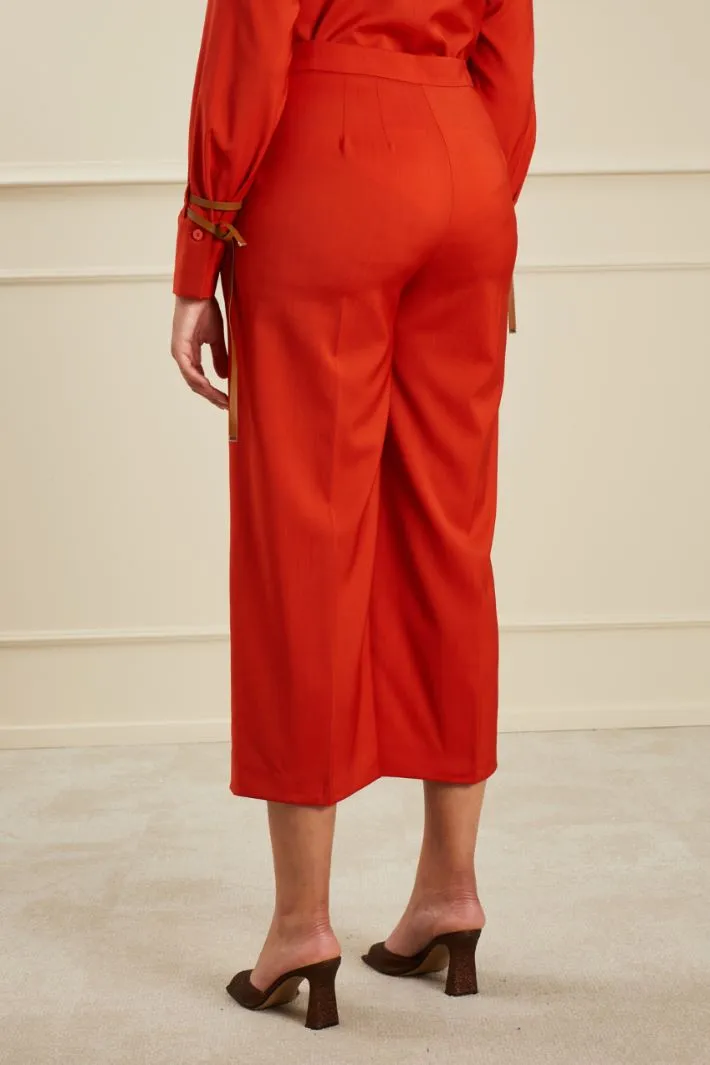 Pantaloni in pura lana