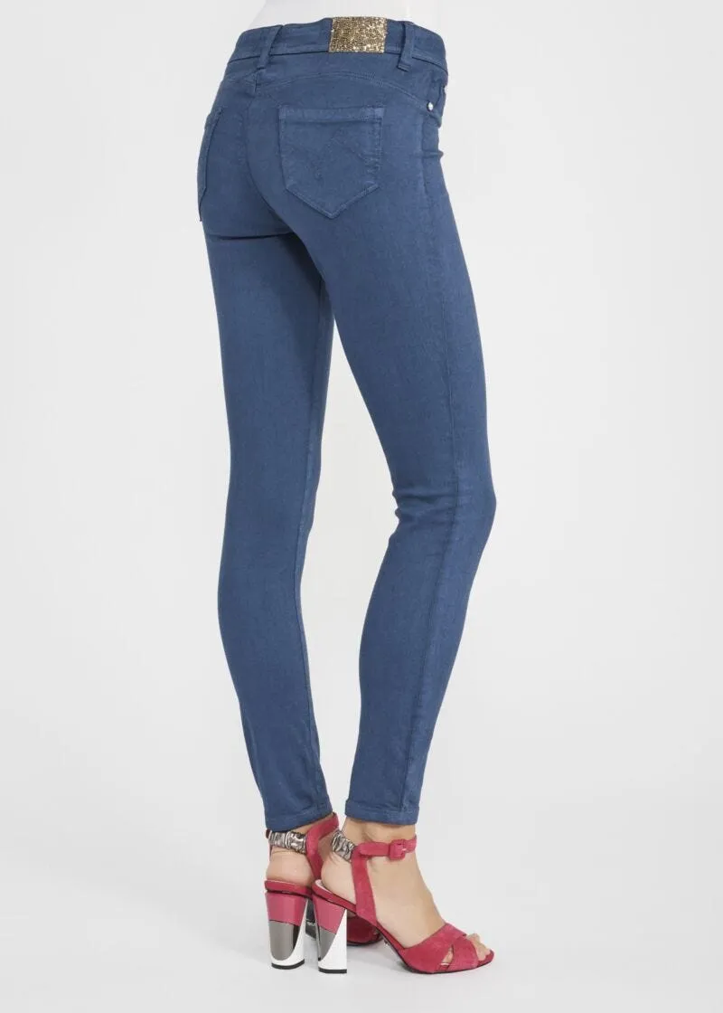 Pantaloni jeggings in cotone stretch
