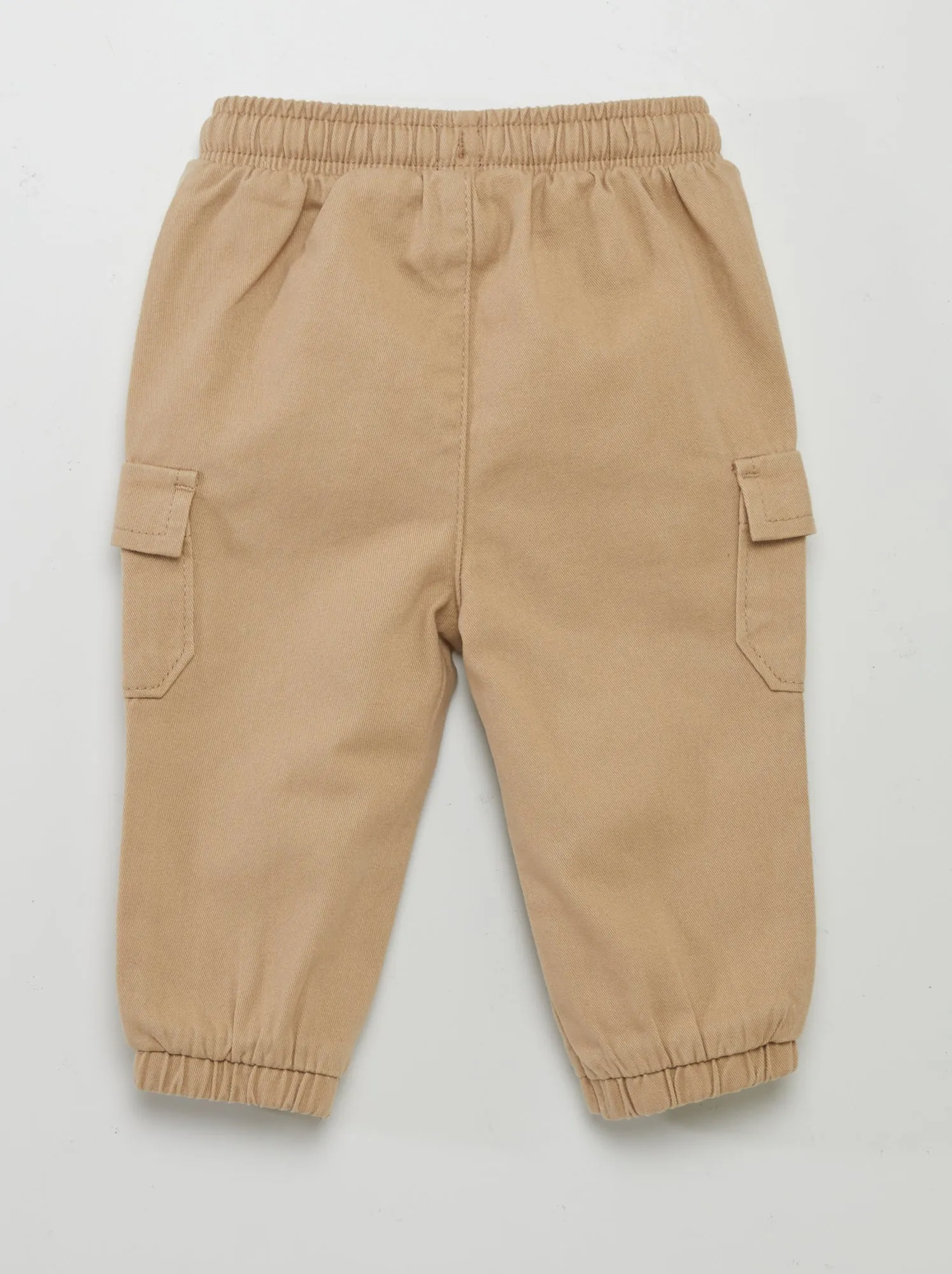 Pantaloni joggers con tasche con patta - BEIGE