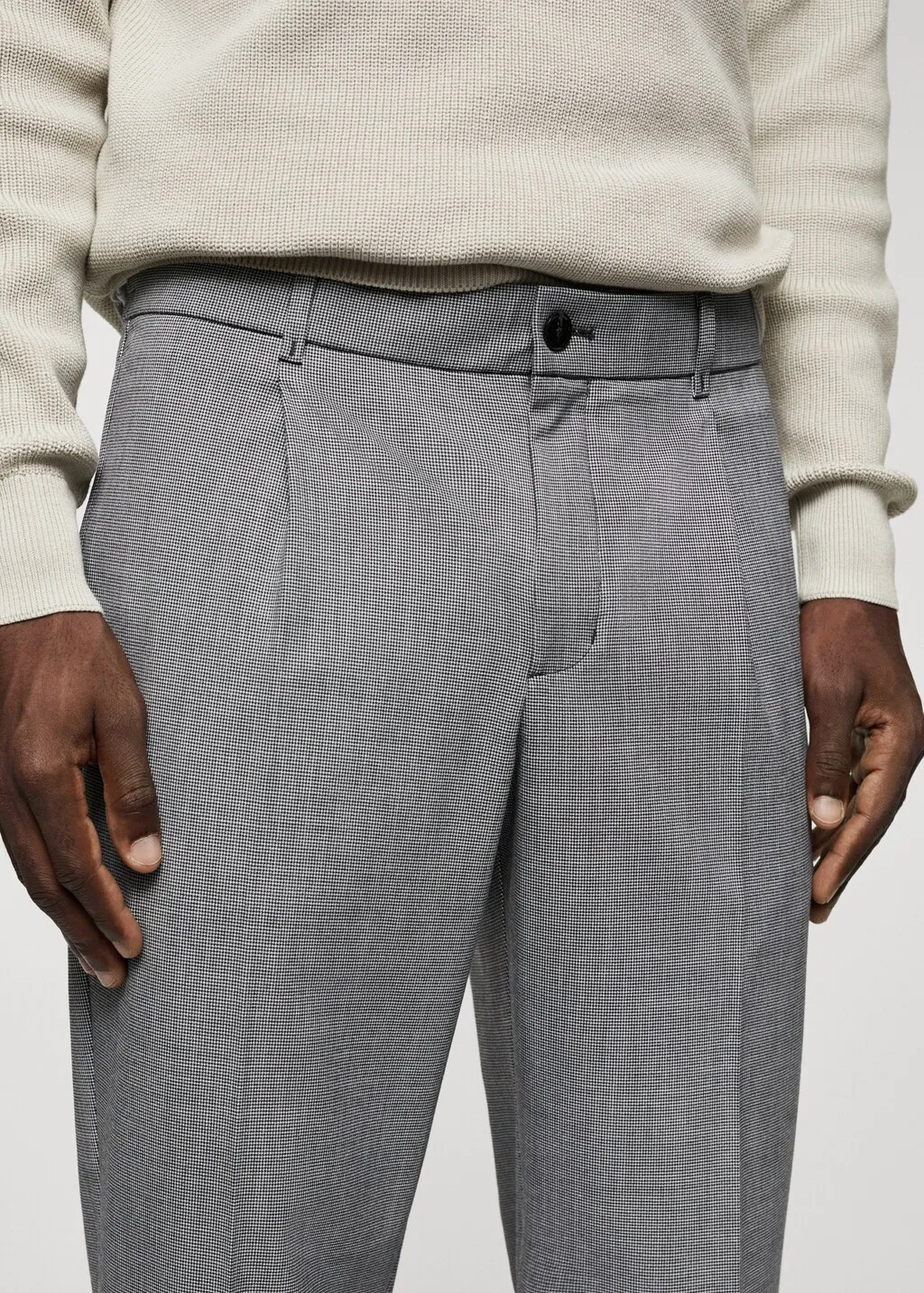 Pantaloni slim fit pinces