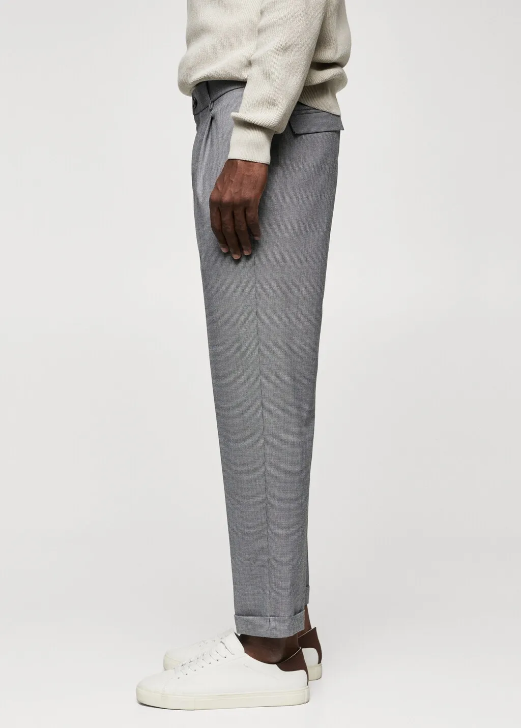 Pantaloni slim fit pinces