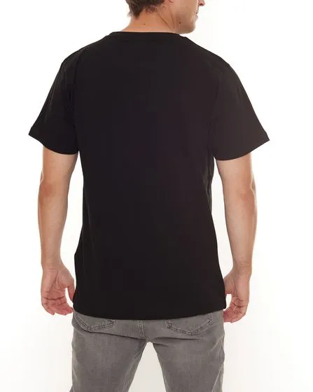 PASH Camicia a maniche corte da uomo a scacchiera o bandana con ampia stampa frontale in cotone Nero/Verde, Bianco/Nero o Bianco