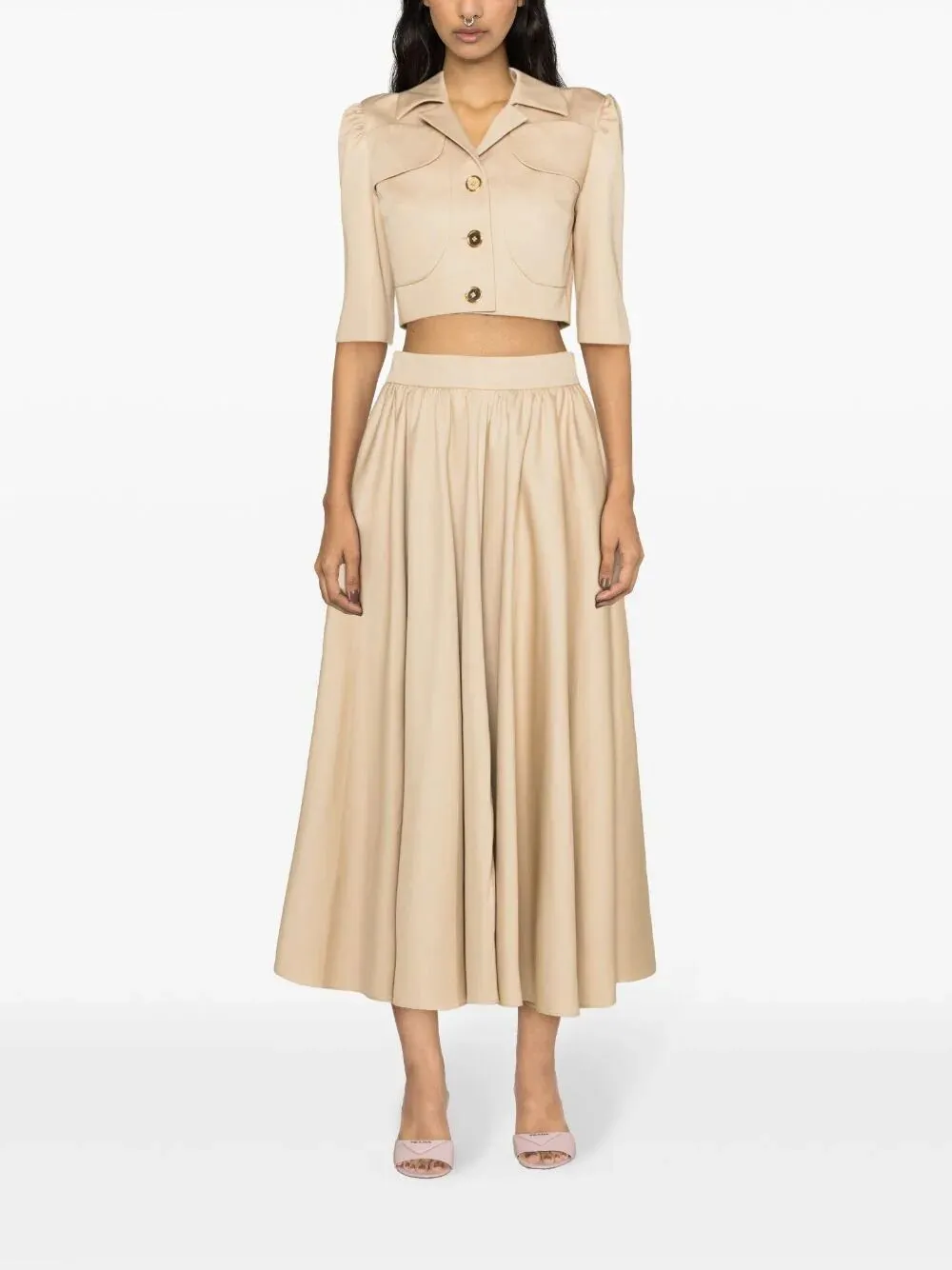 PATOU MAXI COTTON SKIRT