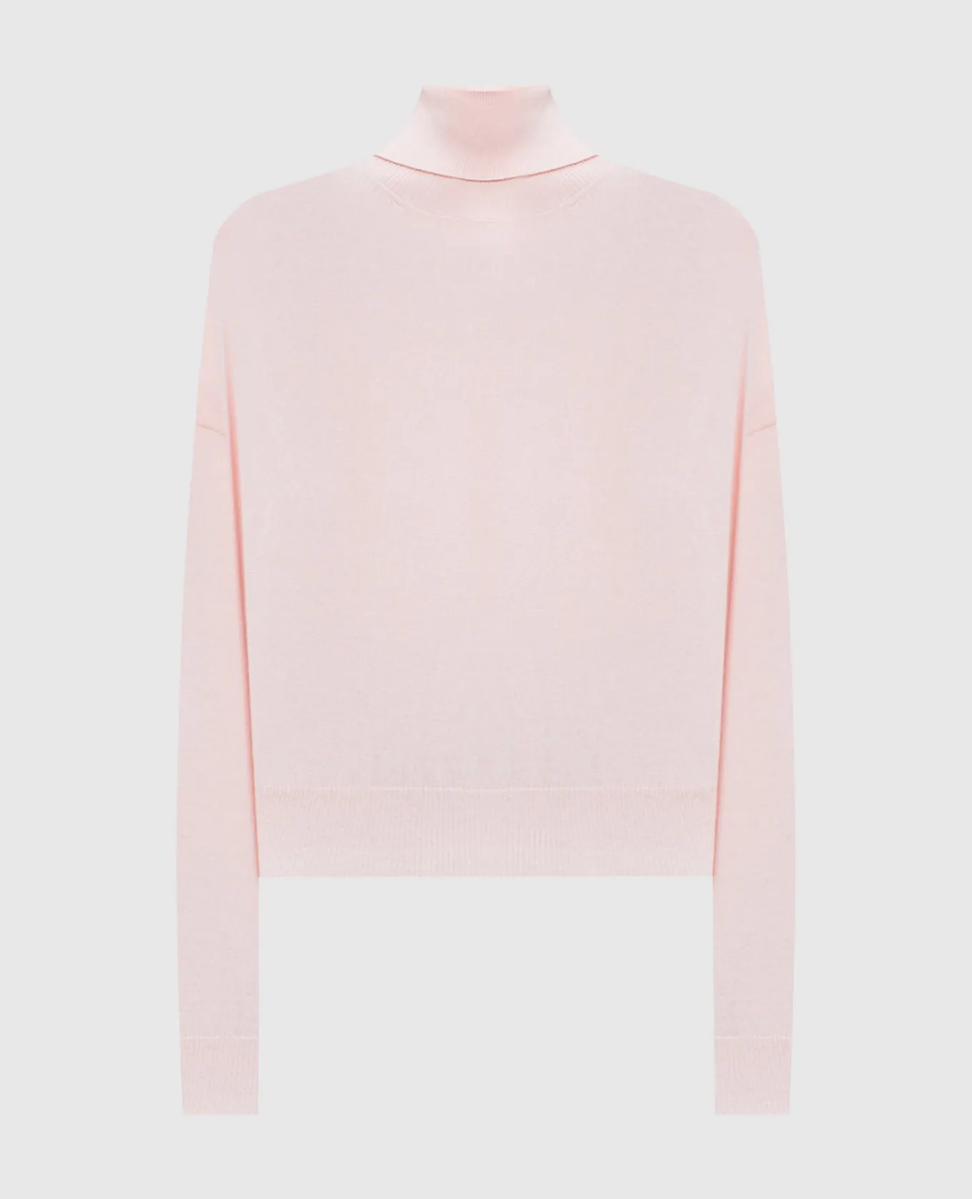 Peserico Maglia rosa in lana, seta e cashmere con catena monil S99609F1209018