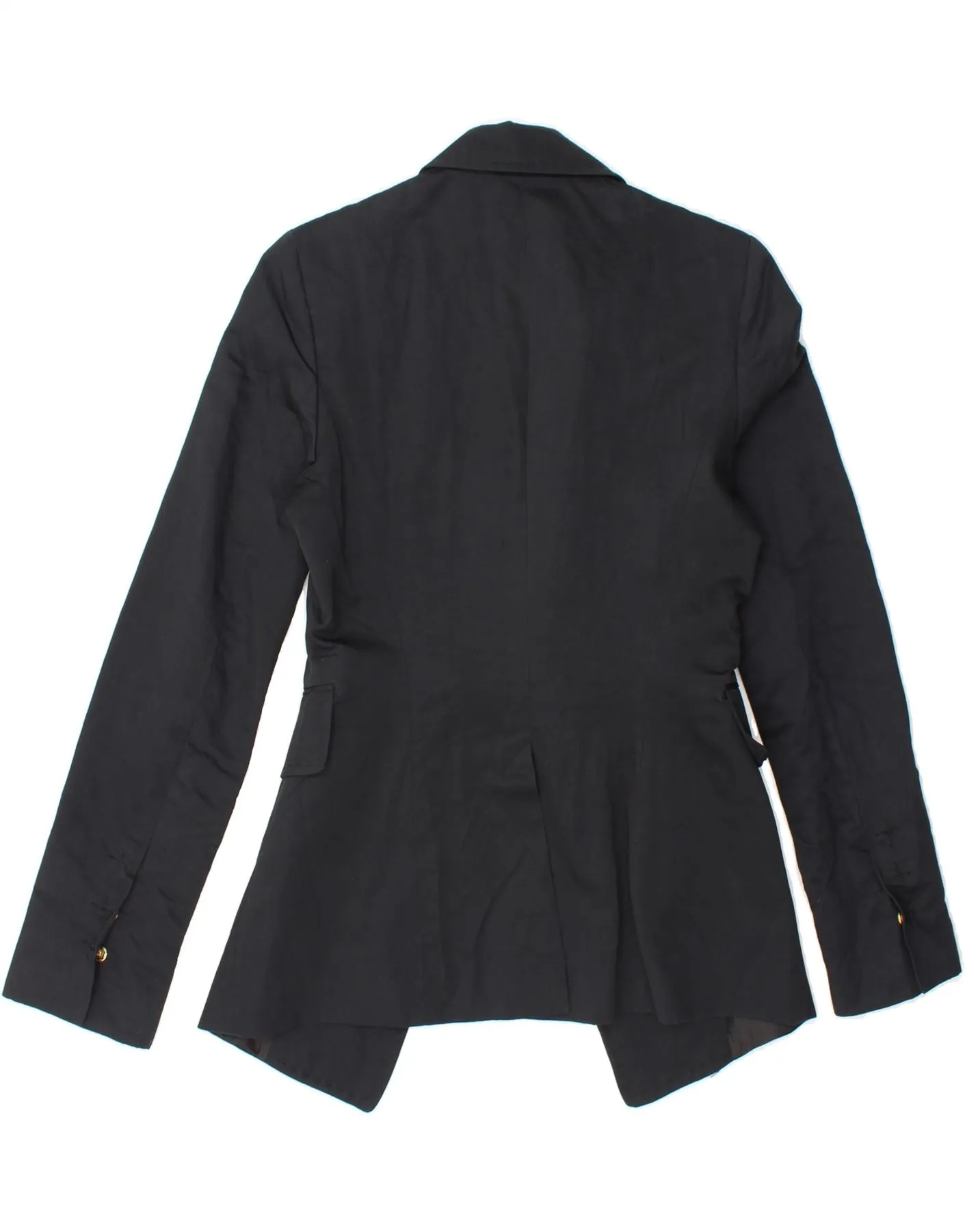PINKO Womens Longline Blazer Jacket UK 10 Small  Black Cotton
