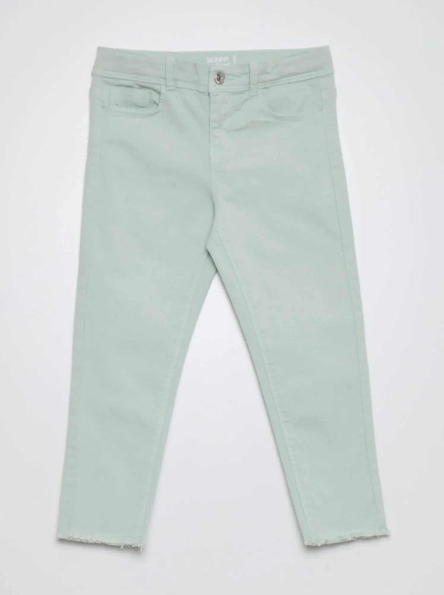 Pinocchietto skinny a vita alta - blu