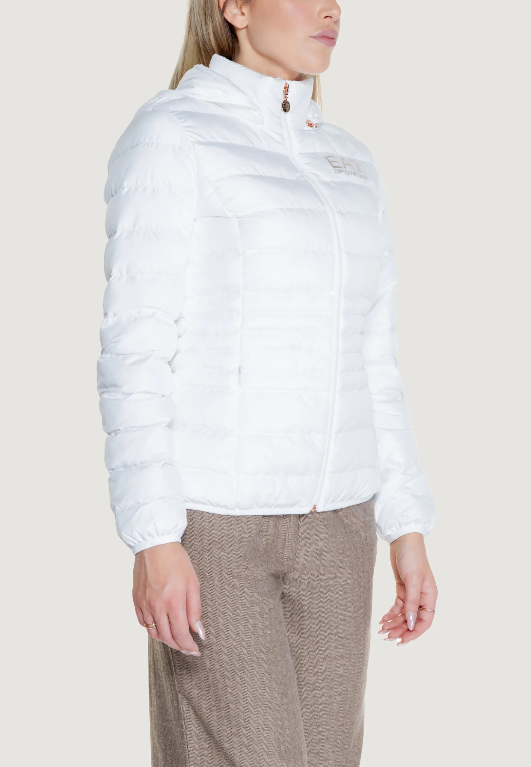 Piumino Ea7 BOMBER Bianco – Bronzo