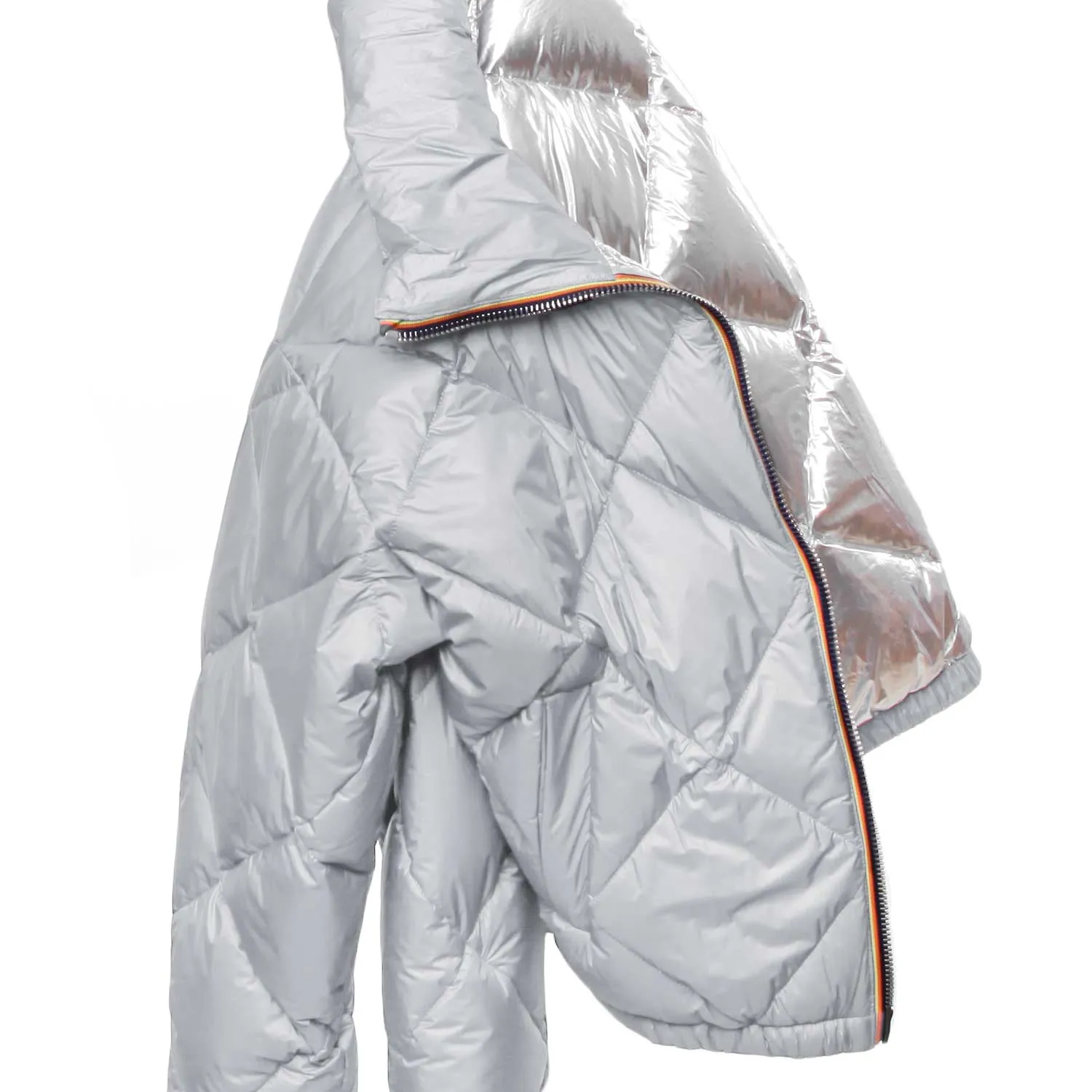 Piumino Imelda Heavy Quilted Metal Bianco