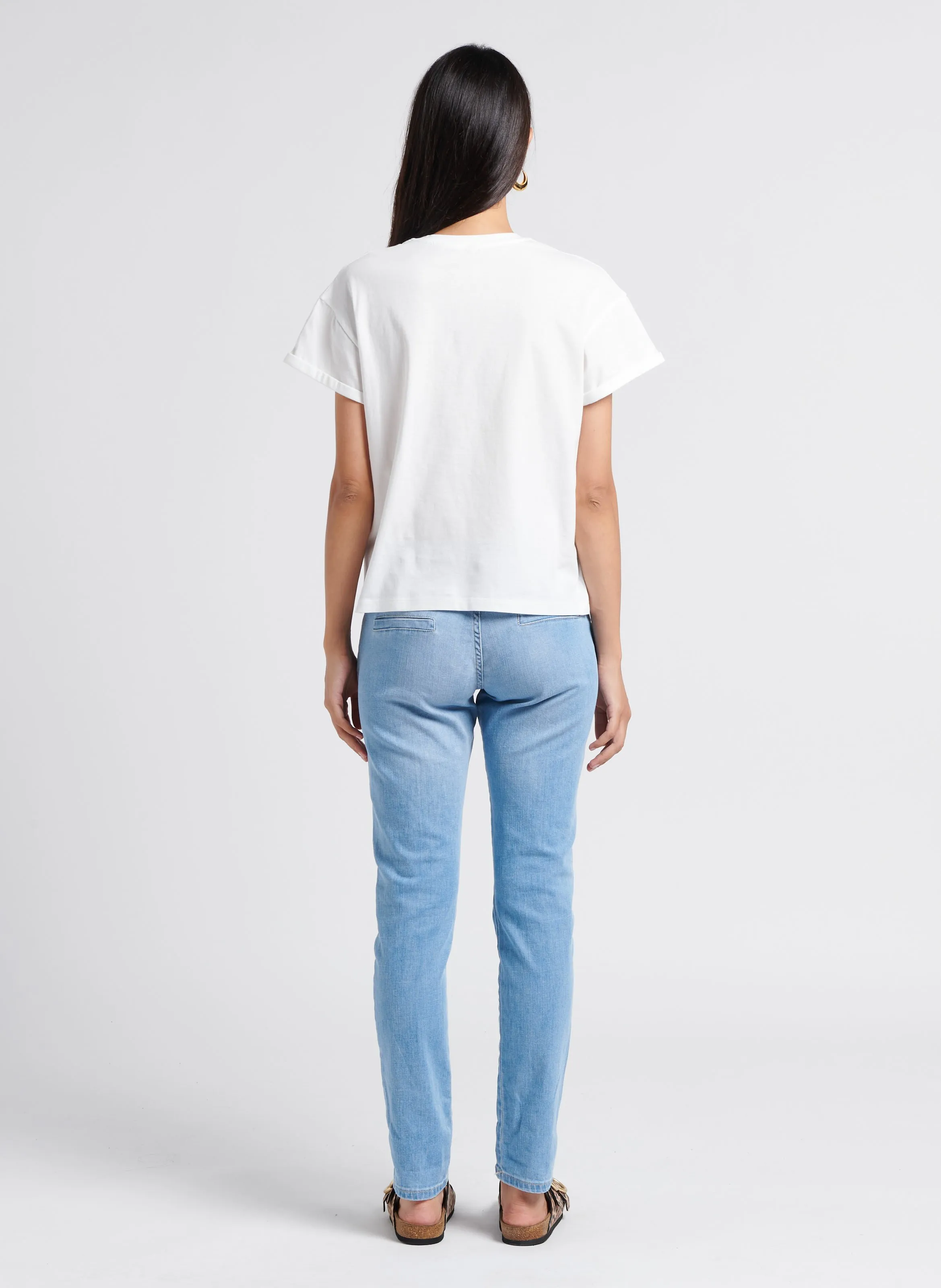  PLEASE   Jeans slim a vita bassa | Blu