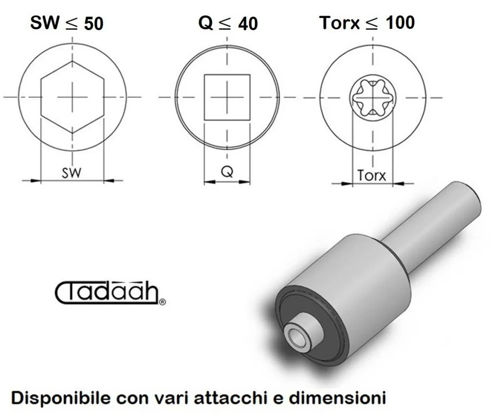 Poliangolar 4100XS-WD25 Brocciatore per interni con attacco Weldon Ø25