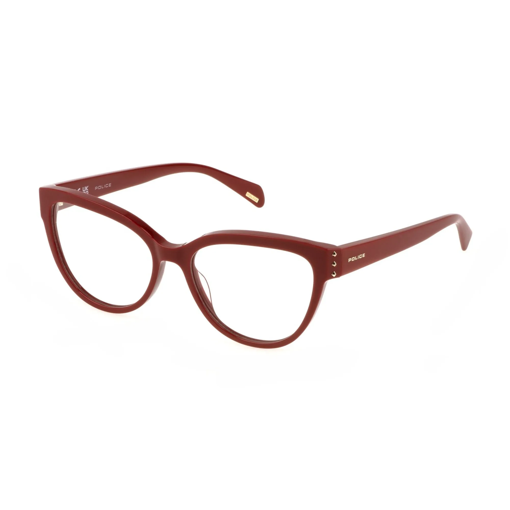   Police VPLM05 - 0U17 Rosso Ciliegia Completamente Lucido | Occhiale Da Vista Donna 