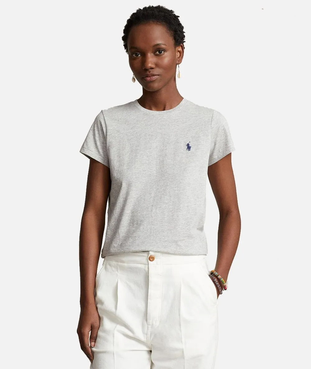 POLO RALPH LAUREN DONNA--Maglietta girocollo in jersey di cotone
