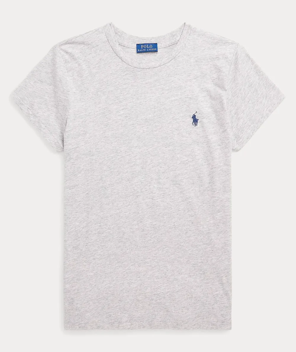 POLO RALPH LAUREN DONNA--Maglietta girocollo in jersey di cotone