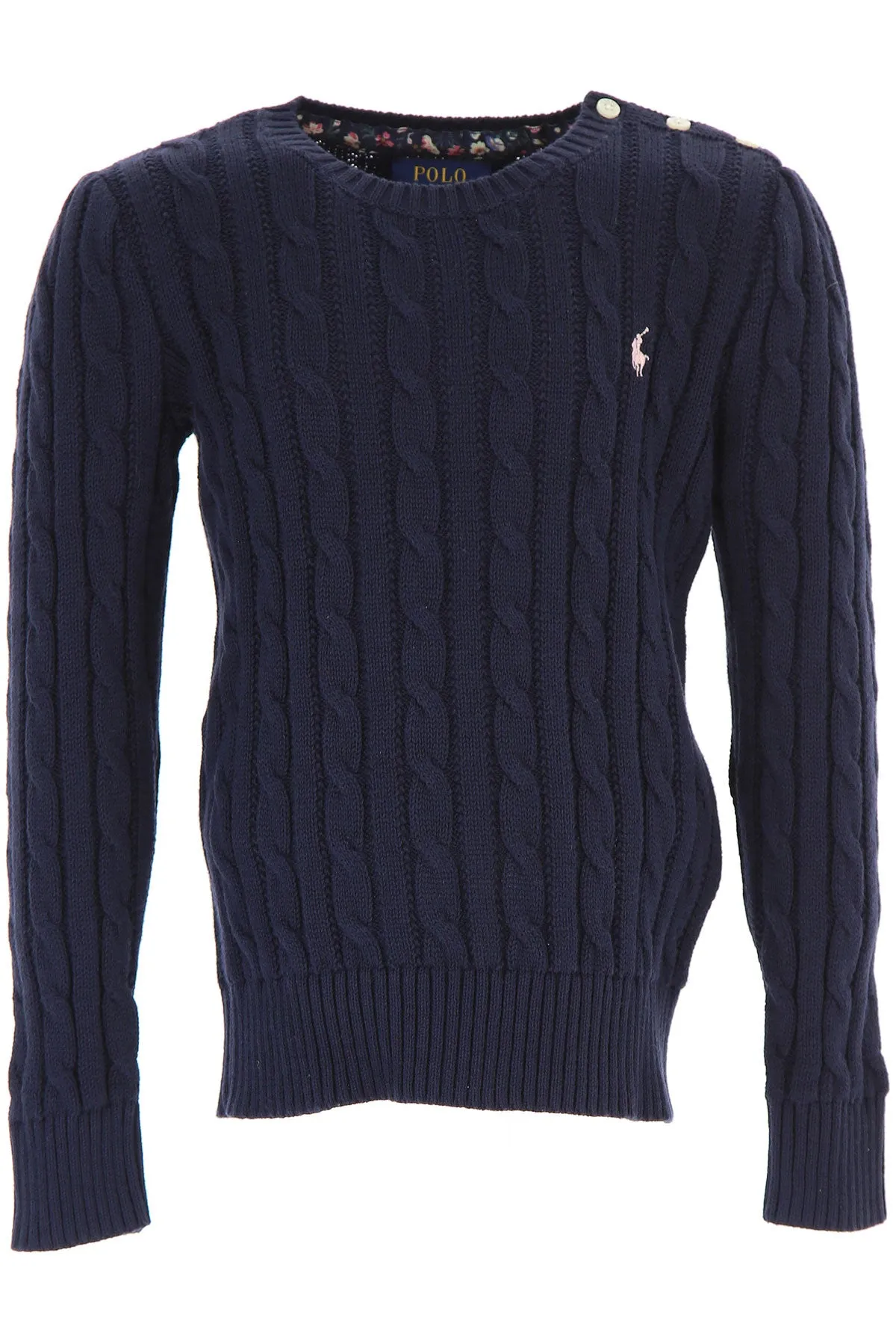 Polo Ralph Lauren Maglia In Cotone 312702214005 Con Logo Da Bambina