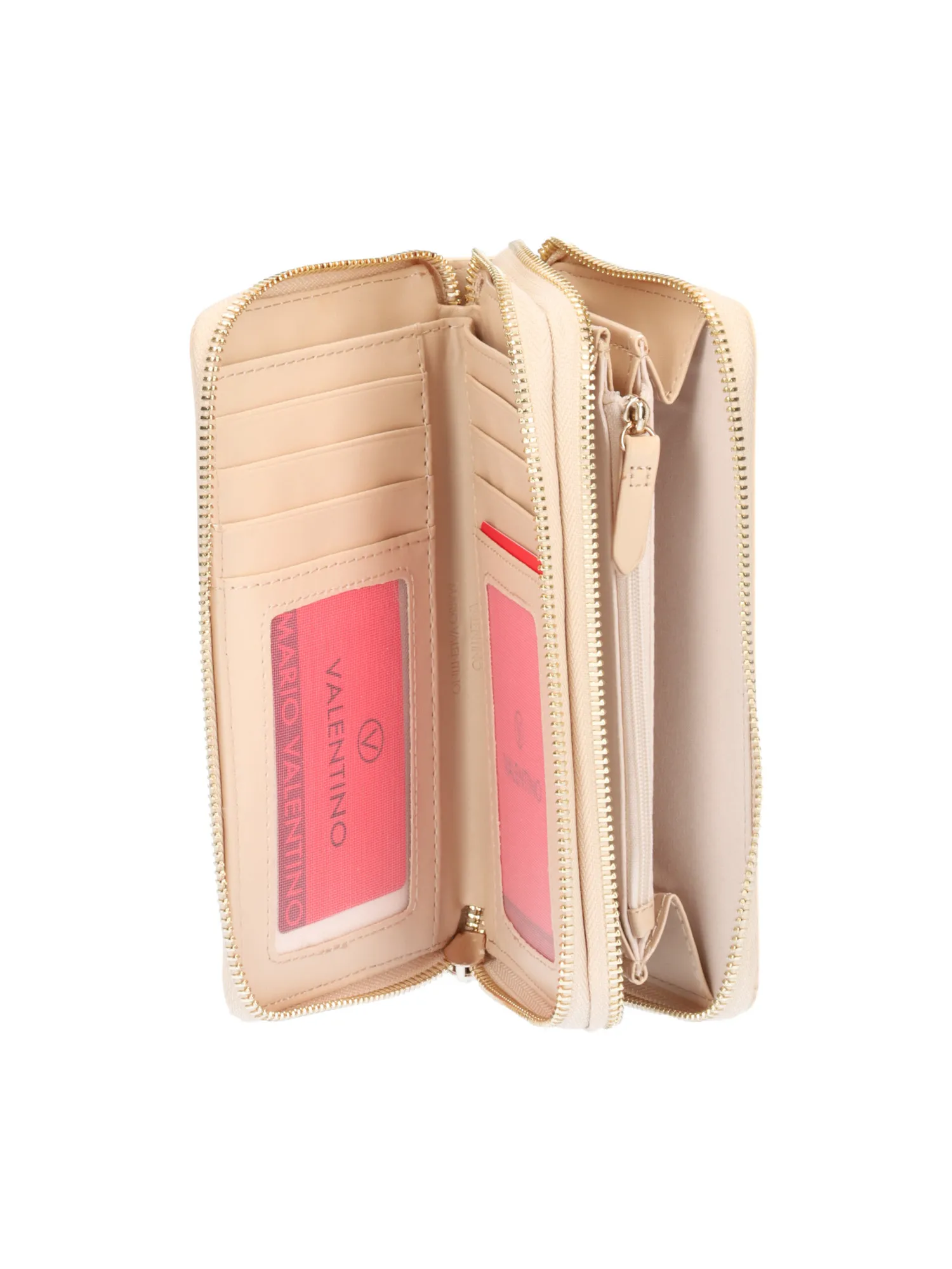Portafoglio Mario Valentino da donna beige