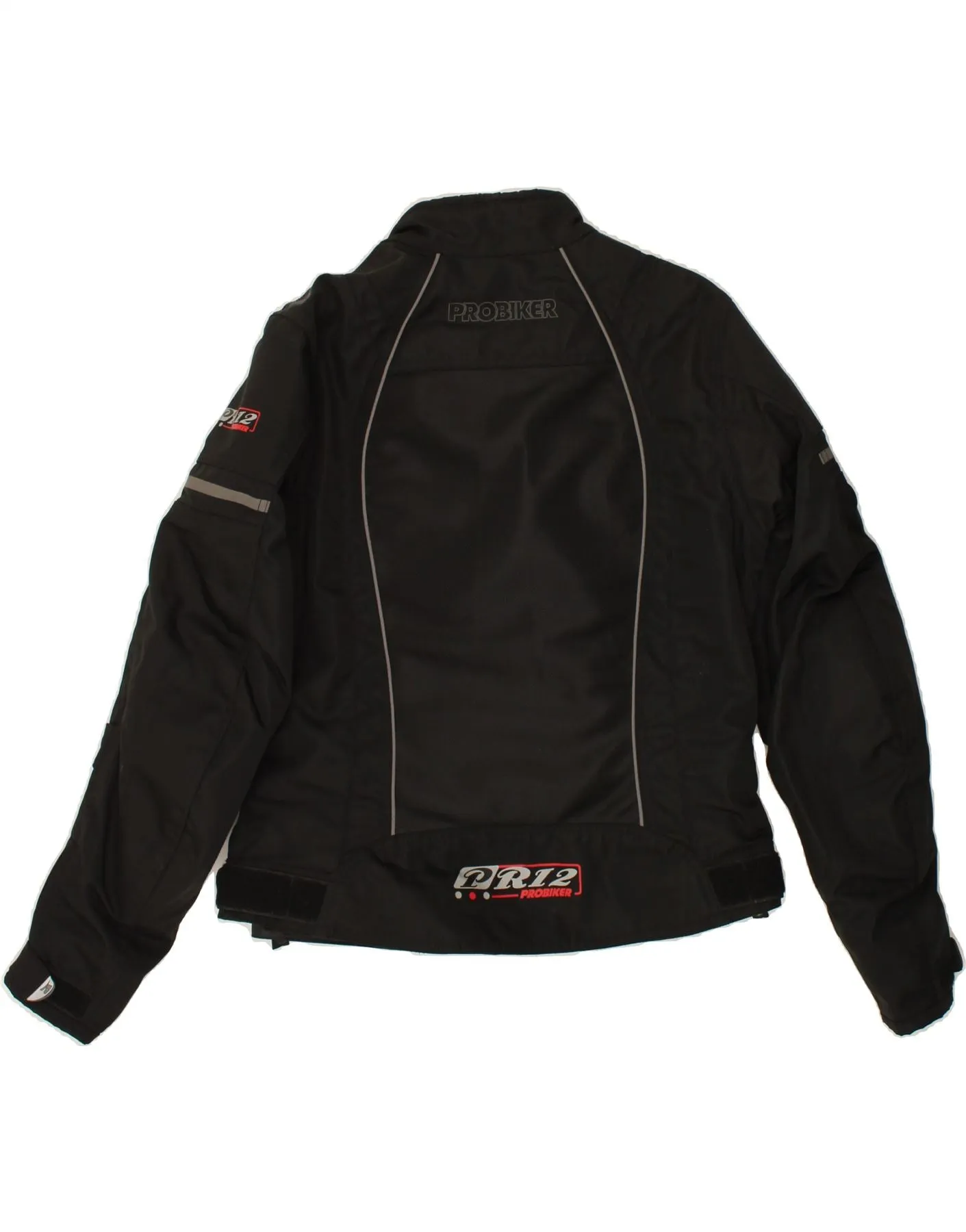 PROBIKER Womens Graphic Biker Jacket IT 44 Medium Black Polyamide