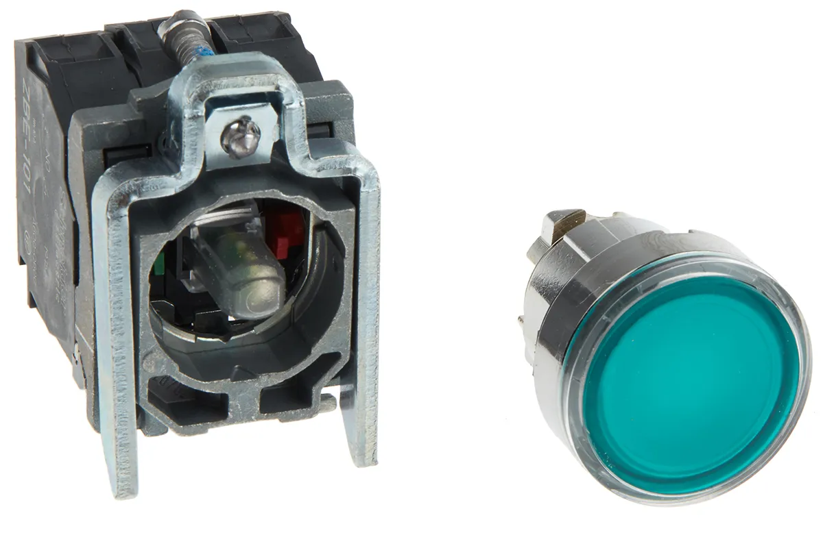 Pulsante Schneider Electric, SPDT, luminoso, IP66, IP67, IP69(IP69K) Montaggio a pannello