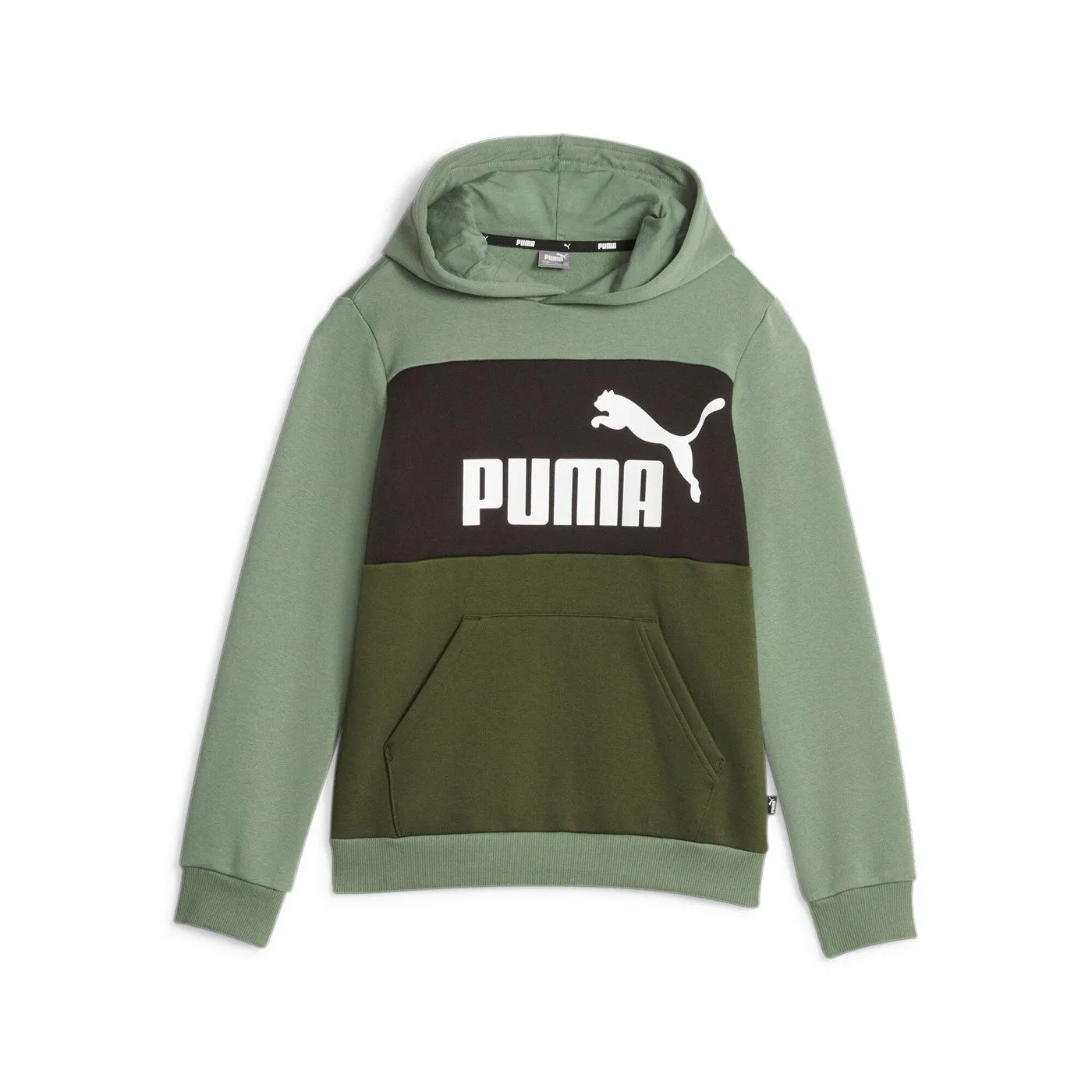 Puma felpa con cappuccio da ragazzo Block 849081-44 eucalipto