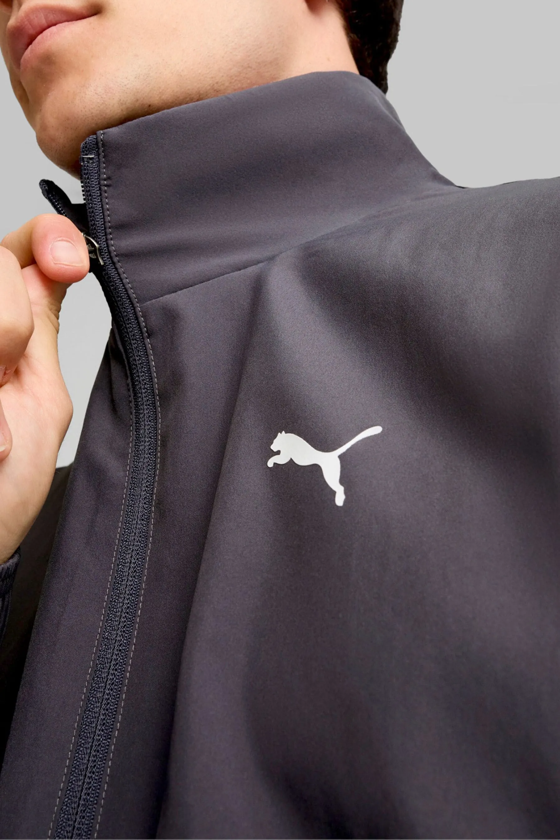 Puma Tuta Uomo Tessuta Con Mezza Zip    