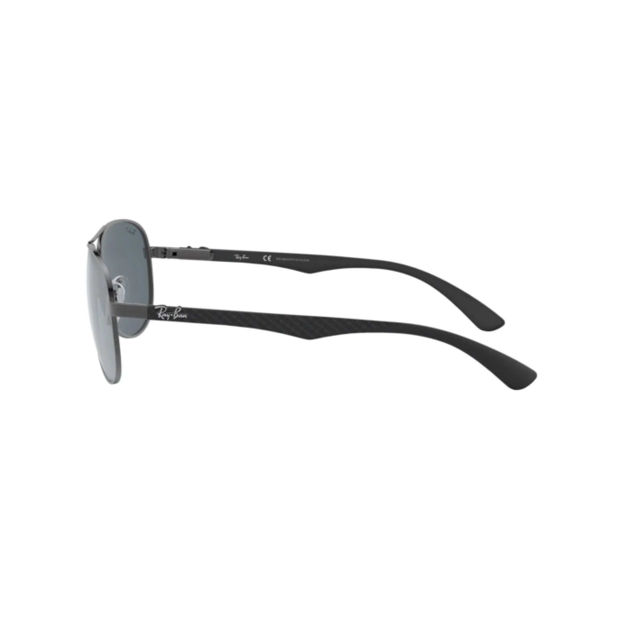   Ray-Ban RB 8313 Carbon Fibre 004/K6 Canna Di Fucile Lucida | Occhiale Da Sole Uomo 