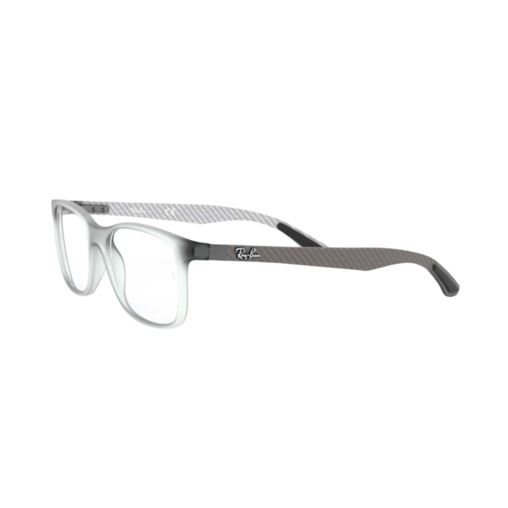   Ray-Ban RX 8903 - 5244 Grigio Opaco Trasparente | Occhiale Da Vista Uomo 