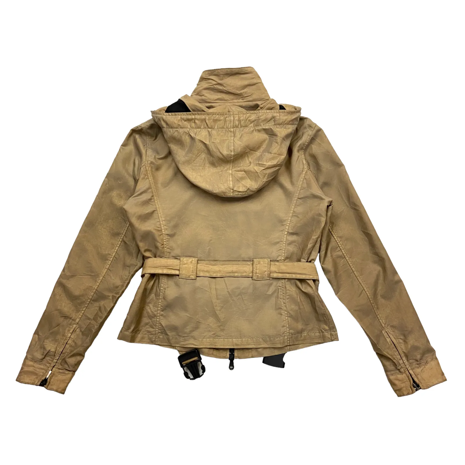 RefrigiWear Women's Rain Jacket | Vintage High End  Waterproof Hoodie Coat Brown