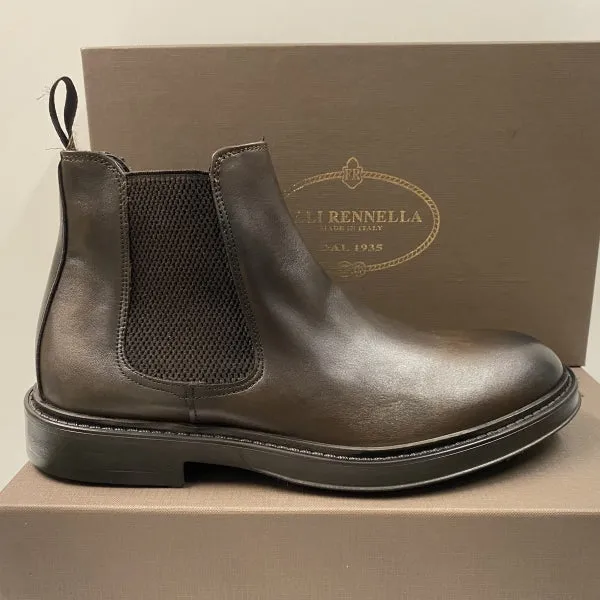 RENNELLA 2052L STIVALETTO CHELSEA UOMO IN PELLE MORO