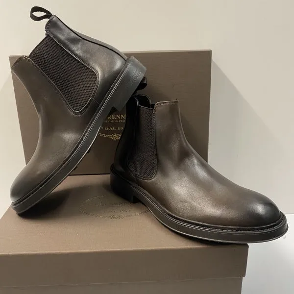RENNELLA 2052L STIVALETTO CHELSEA UOMO IN PELLE MORO