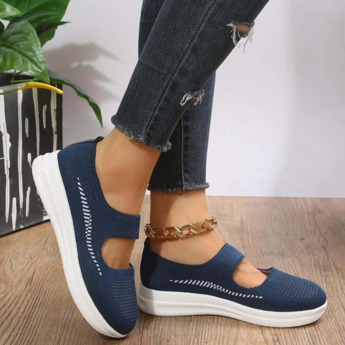 Roma Appartamenti Mocassini Casual Scarpe da Donna Mesh Sport Casual Corsa Scarpe da Lavoro Comode Primavera Nuova Punta Rotonda