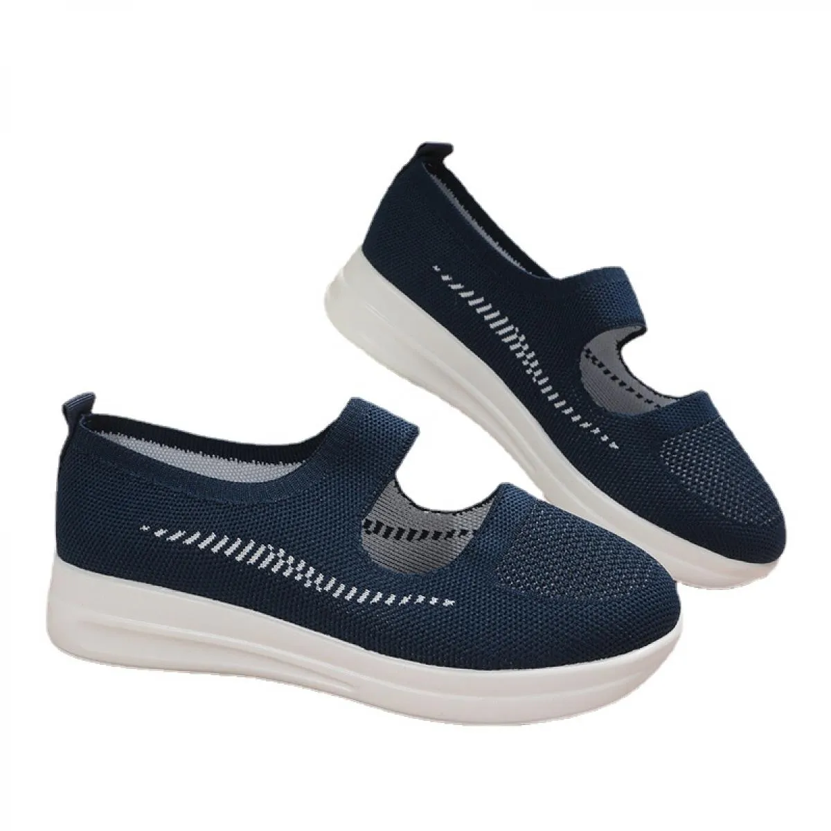 Roma Appartamenti Mocassini Casual Scarpe da Donna Mesh Sport Casual Corsa Scarpe da Lavoro Comode Primavera Nuova Punta Rotonda
