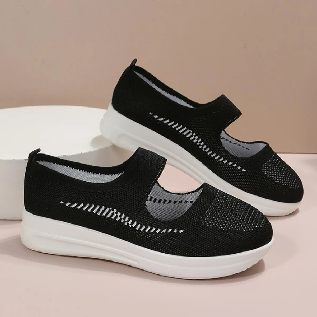 Roma Appartamenti Mocassini Casual Scarpe da Donna Mesh Sport Casual Corsa Scarpe da Lavoro Comode Primavera Nuova Punta Rotonda