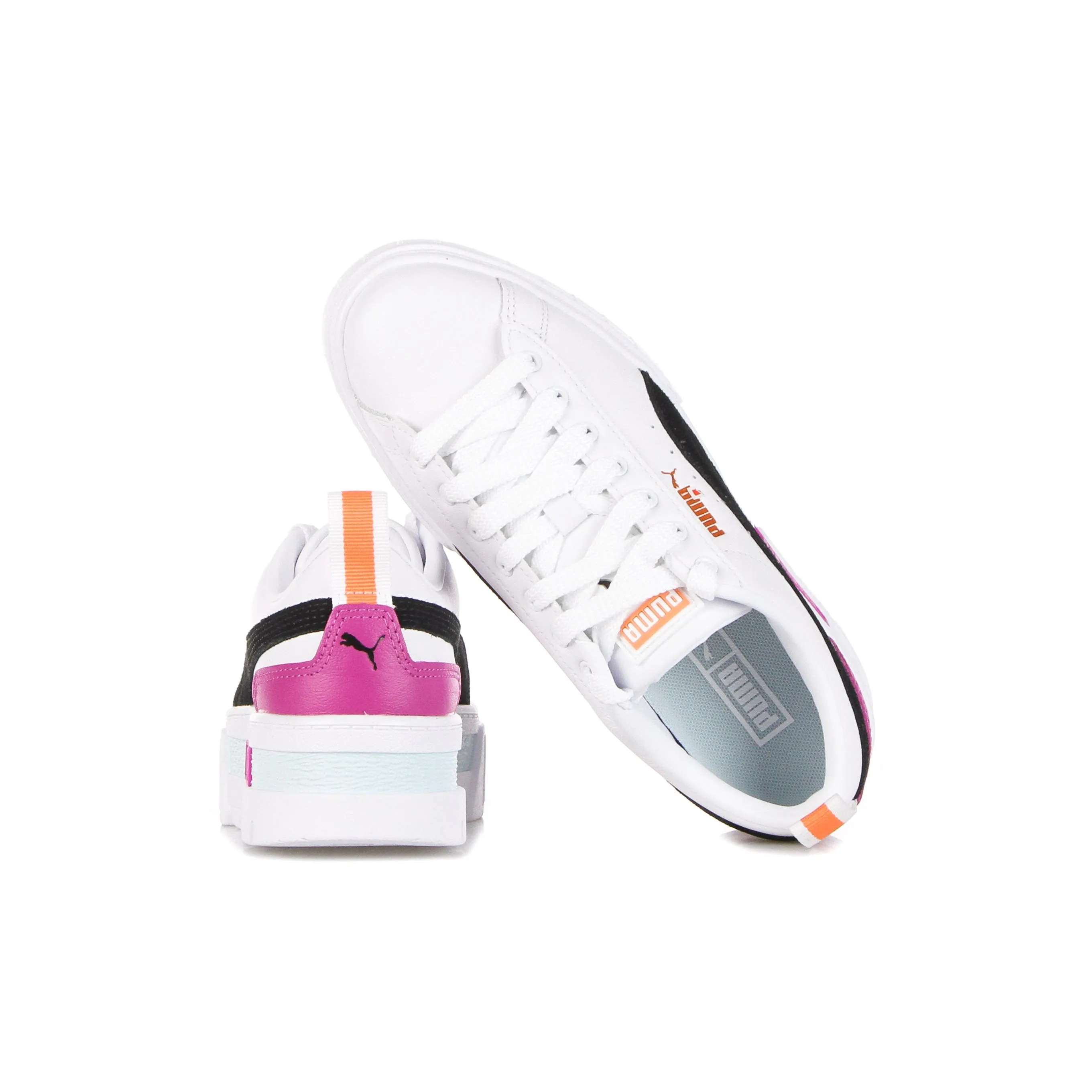 Scarpa Bassa Donna Mayze Lth White/black/deep Apricot