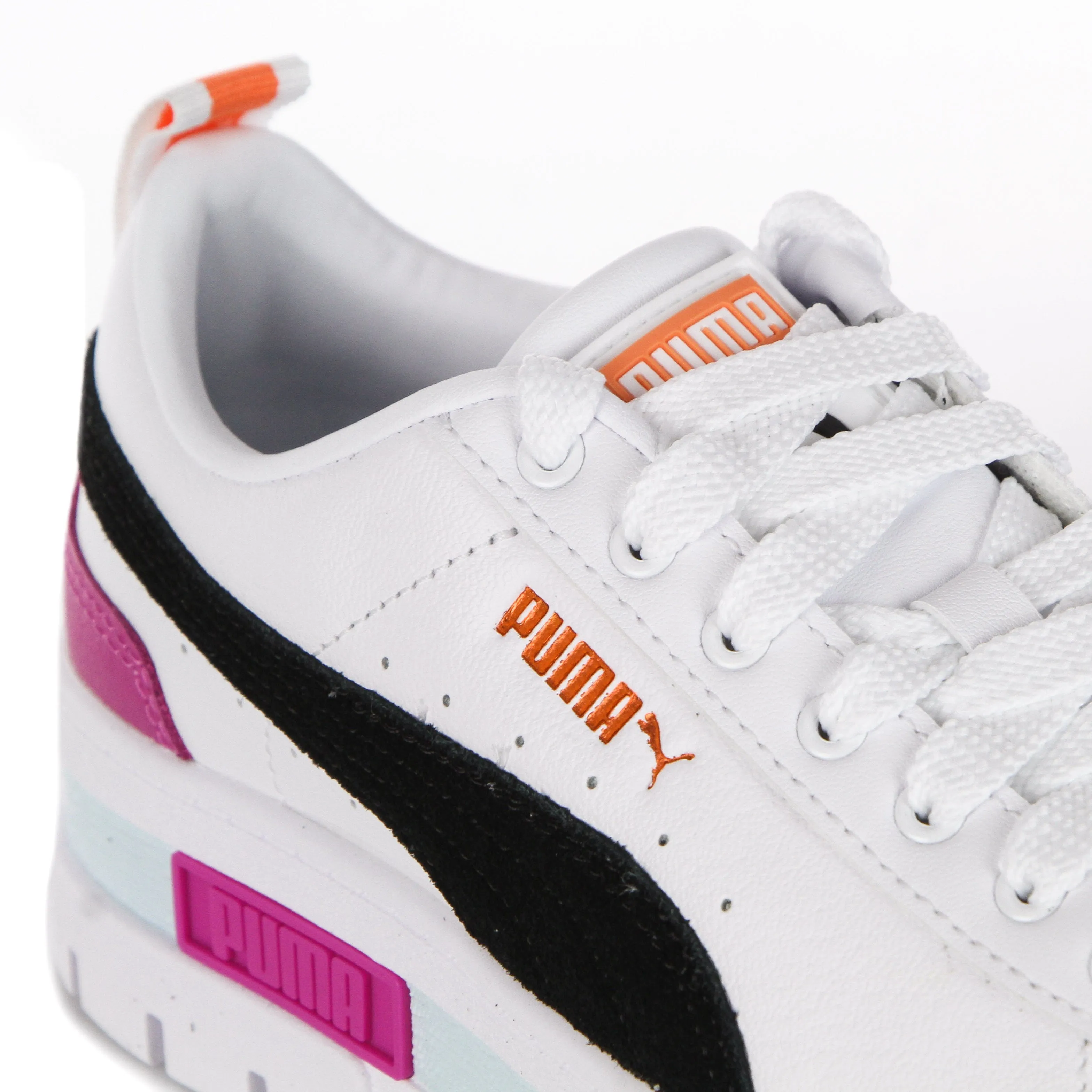 Scarpa Bassa Donna Mayze Lth White/black/deep Apricot