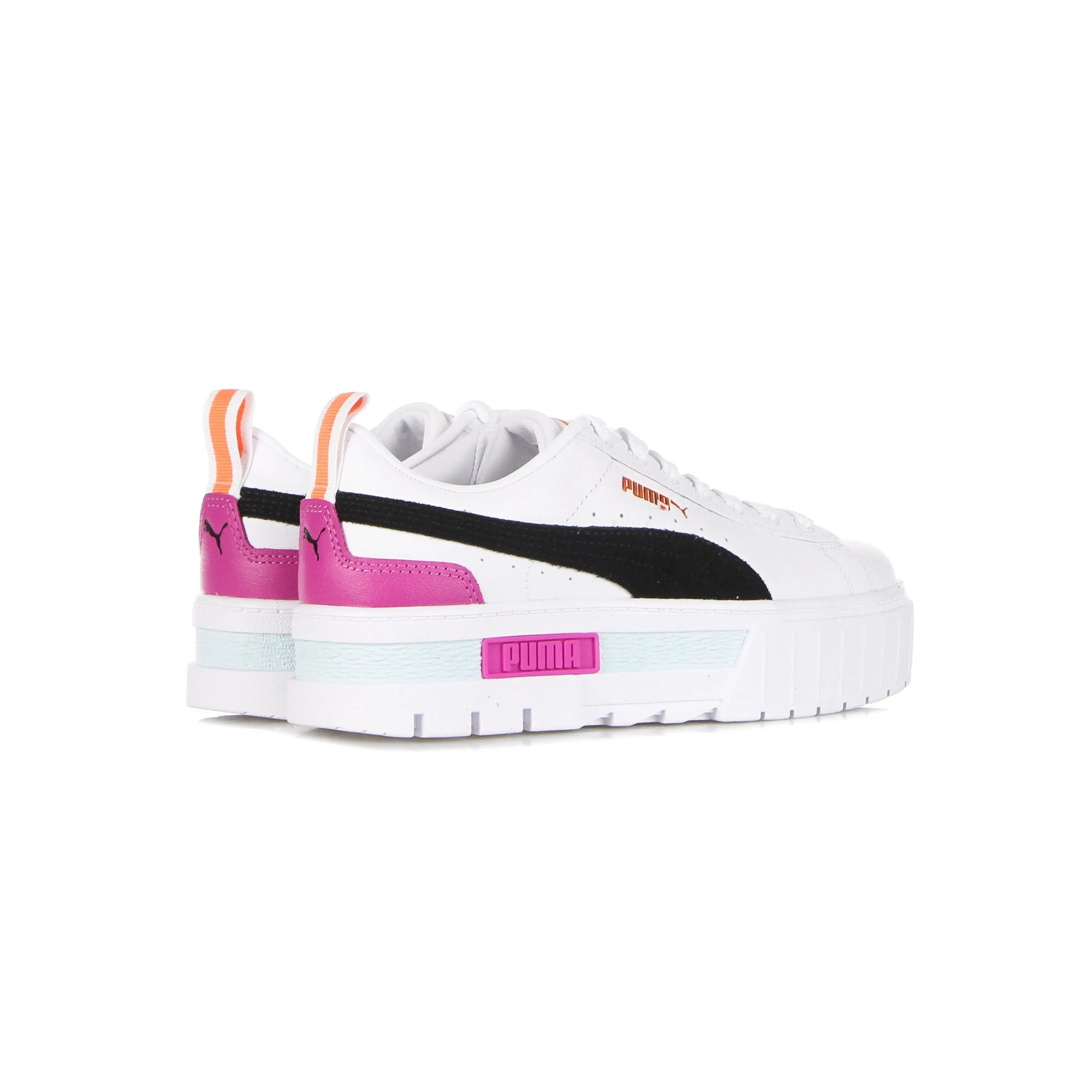 Scarpa Bassa Donna Mayze Lth White/black/deep Apricot