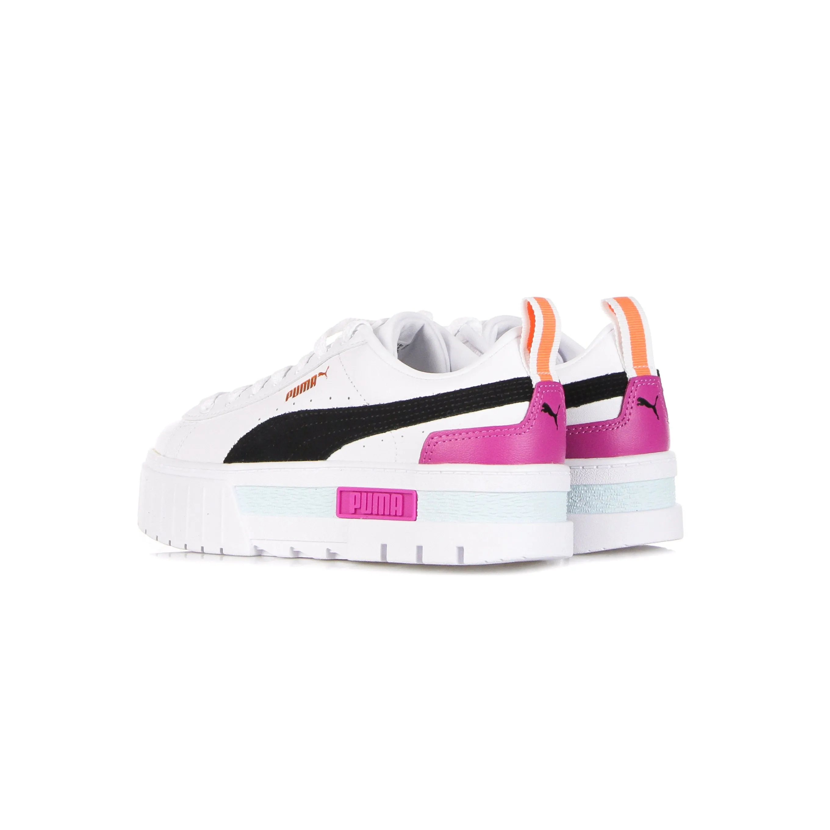 Scarpa Bassa Donna Mayze Lth White/black/deep Apricot