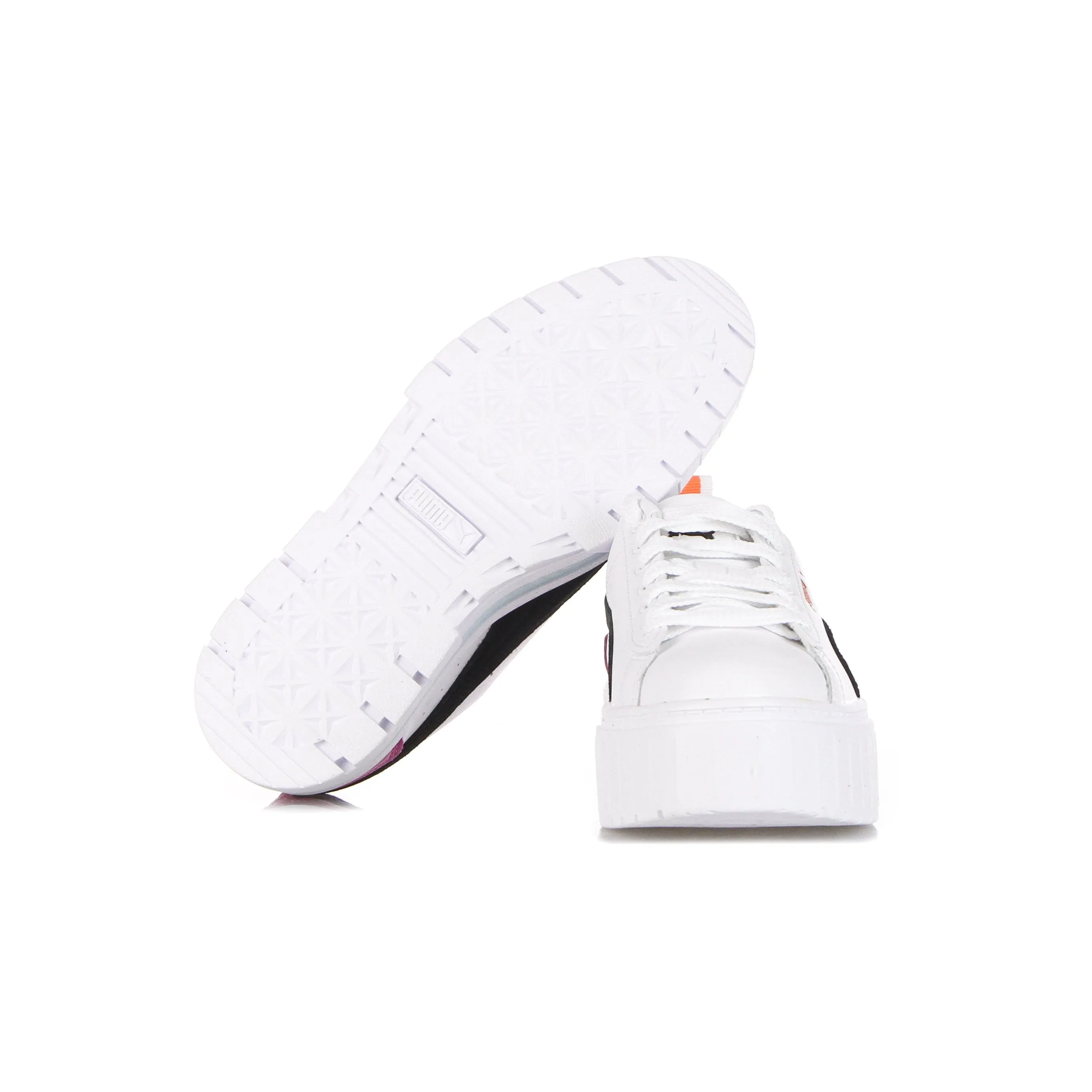 Scarpa Bassa Donna Mayze Lth White/black/deep Apricot