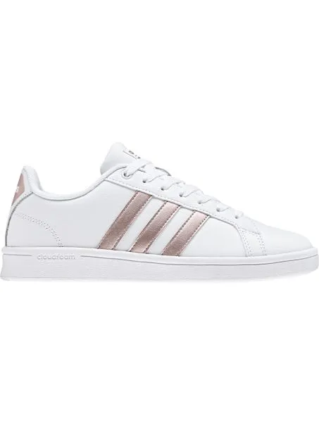 SCARPE ADIDAS CF ADVANTAGE BIANCO ROSA