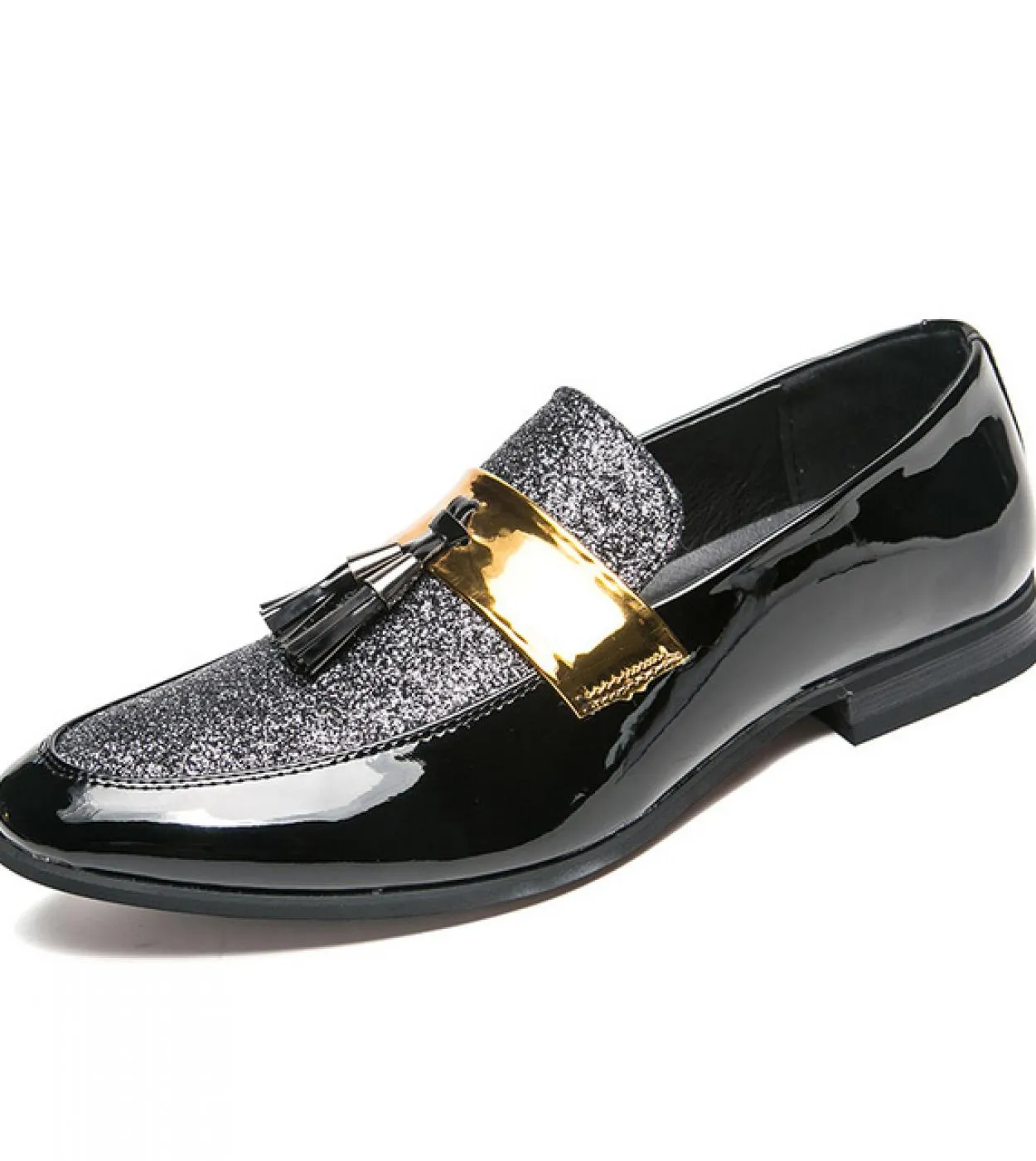 Scarpe casual con paillettes primaverili Scarpe da guida da uomo daffari Mocassini con nappe Party Nightclub Flats Scarpe elega