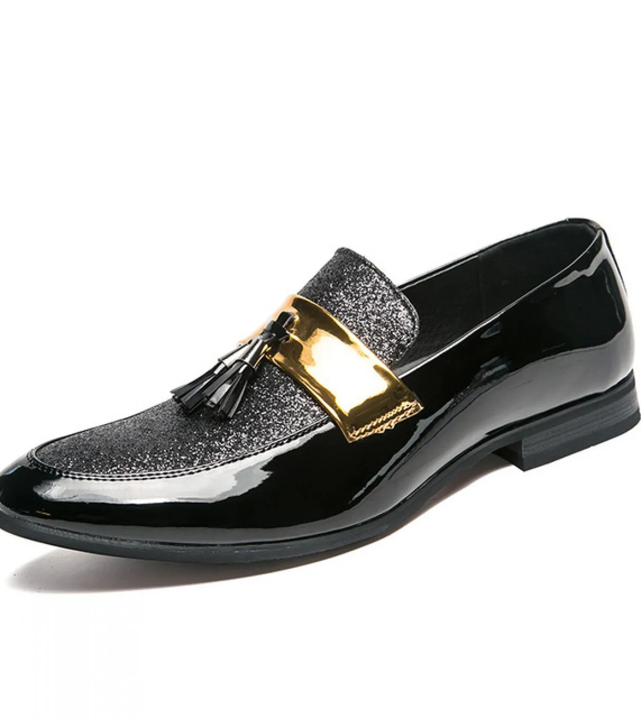 Scarpe casual con paillettes primaverili Scarpe da guida da uomo daffari Mocassini con nappe Party Nightclub Flats Scarpe elega