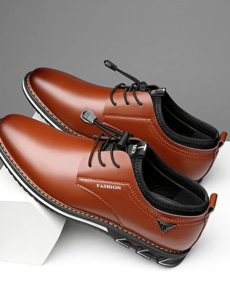 Scarpe casual in pelle da uomo Comode scarpe da passeggio Business Piattaforma bassa Comfort Mocassini da passeggio Aumentano il