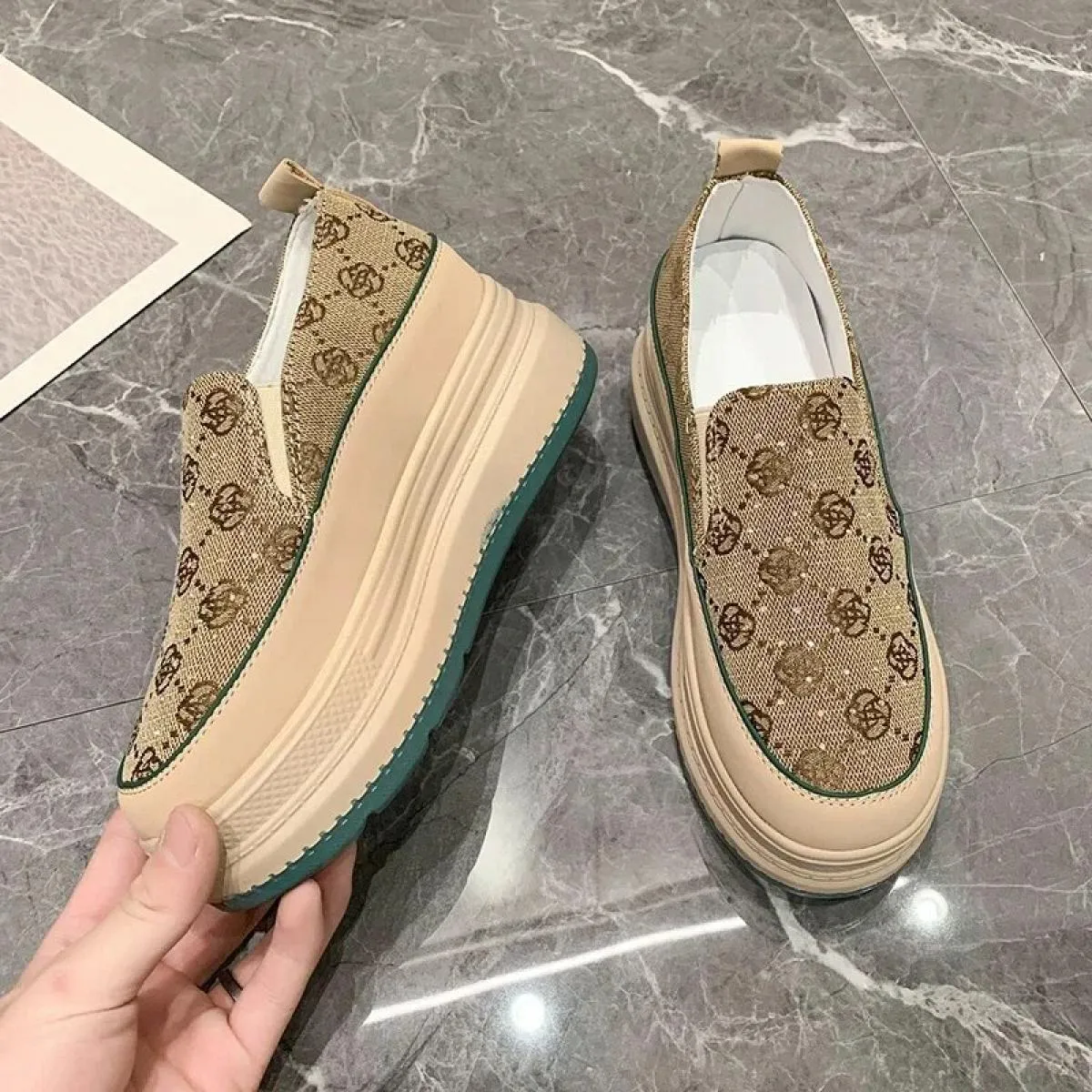 Scarpe da ginnastica casual da donna estive scarpe da strass originali di lusso mocassini con plateau traspiranti scarpe brillan