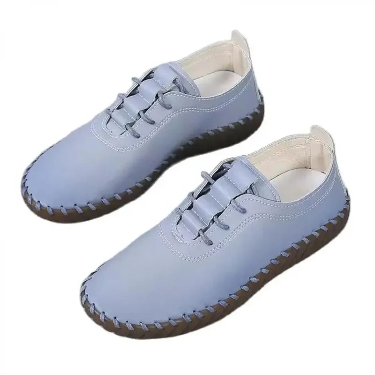 Scarpe da ginnastica Scarpe da donna Mocassini con plateau Scarpe stringate in pelle 2024tendenza Primavera Casual Scarpe da mam
