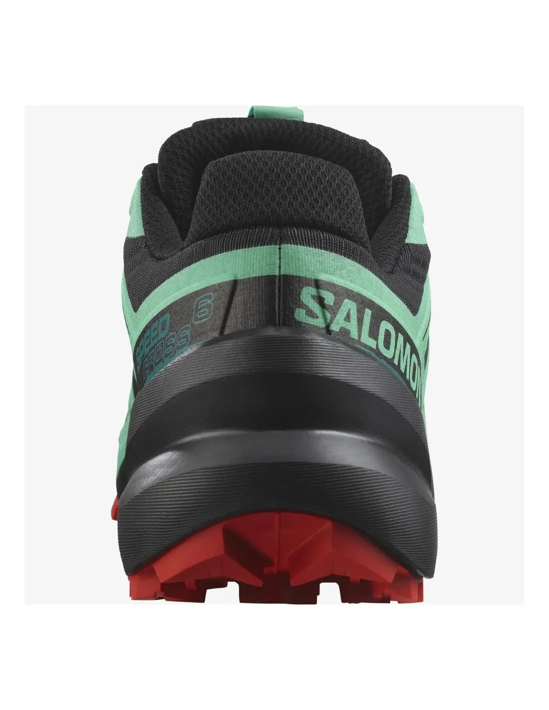 Scarpe da trail Salomon Speedcross 6 W Nere / Biscay Green / Fiery Red