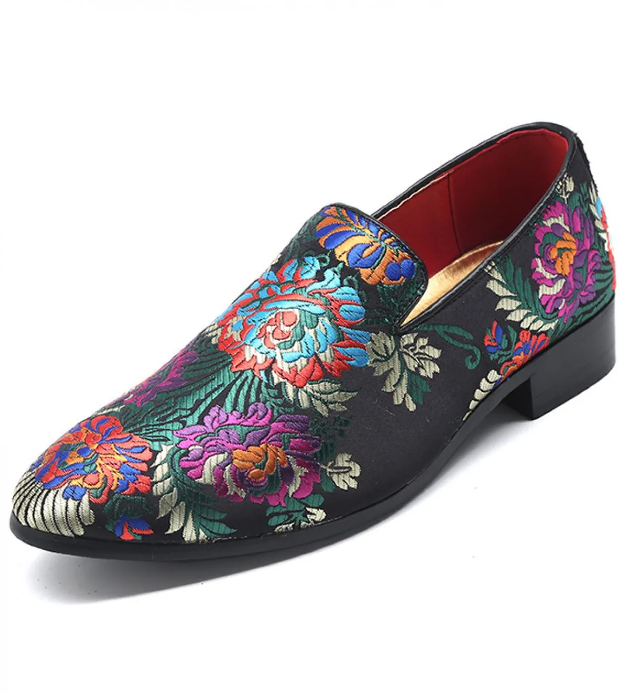 Scarpe da uomo Mocassini con fiori in stile cinese Moda Classic Sapato Social Masculino Calzature Scarpe formali Casual Zapatos