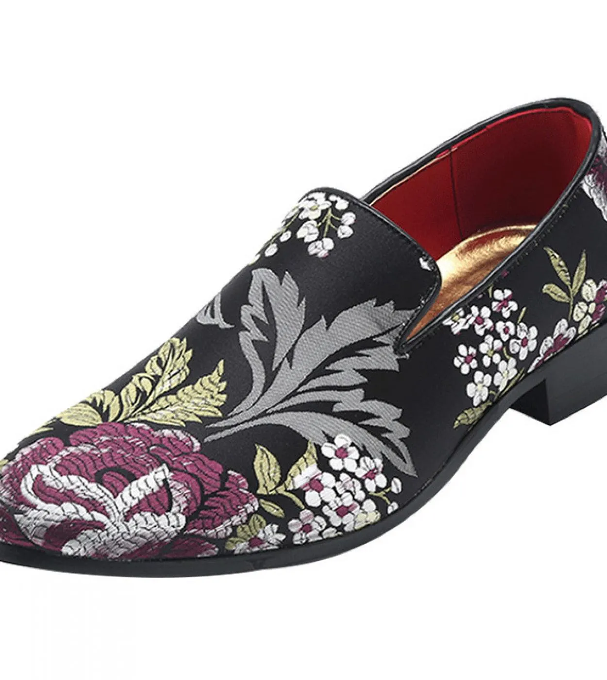 Scarpe da uomo Mocassini con fiori in stile cinese Moda Classic Sapato Social Masculino Calzature Scarpe formali Casual Zapatos