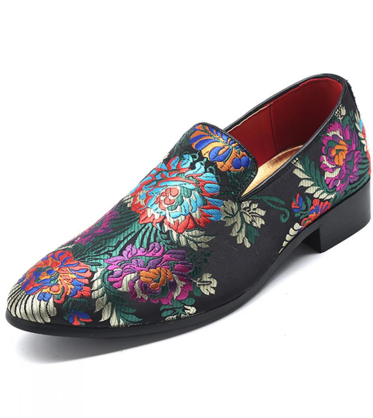 Scarpe da uomo Mocassini con fiori in stile cinese Moda Classic Sapato Social Masculino Calzature Scarpe formali Casual Zapatos