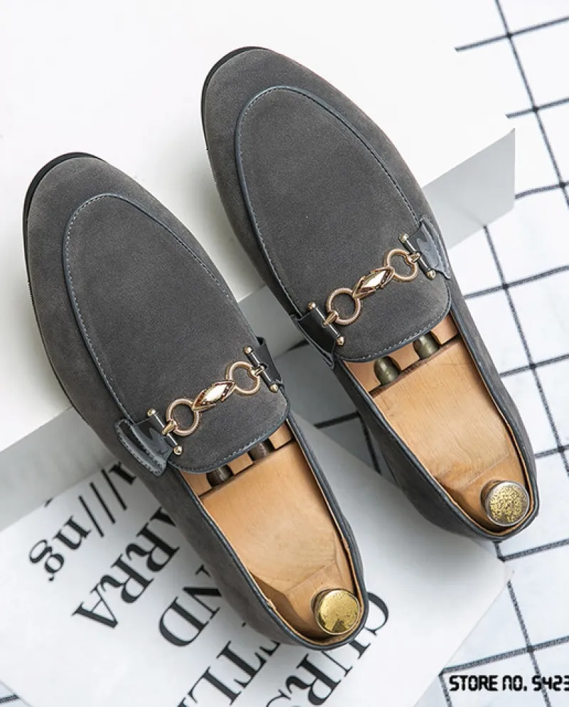 Scarpe oxford in pelle scamosciata di moda italiana per uomo di grandi dimensioni Calzature in pelle formali Mocassini eleganti